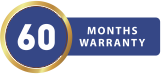 60 months warranty